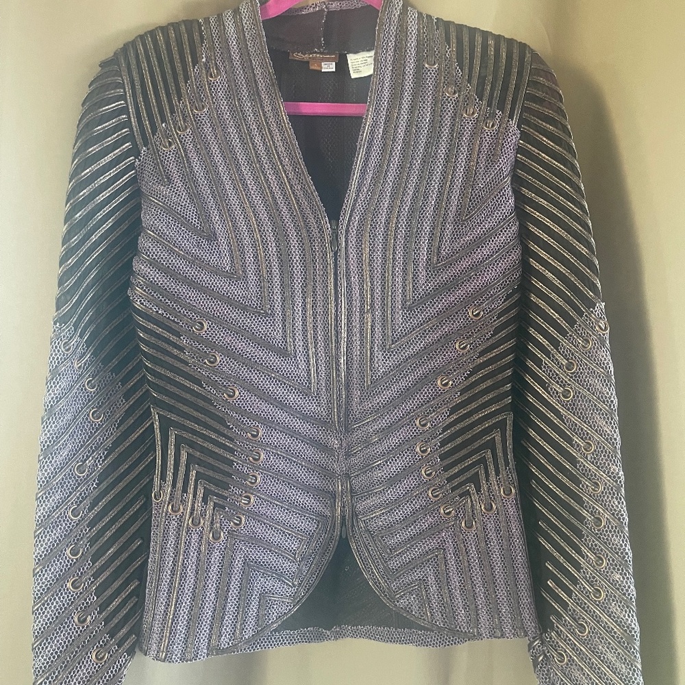 OBSTINEE  Amethyst zipper jacket Size 4